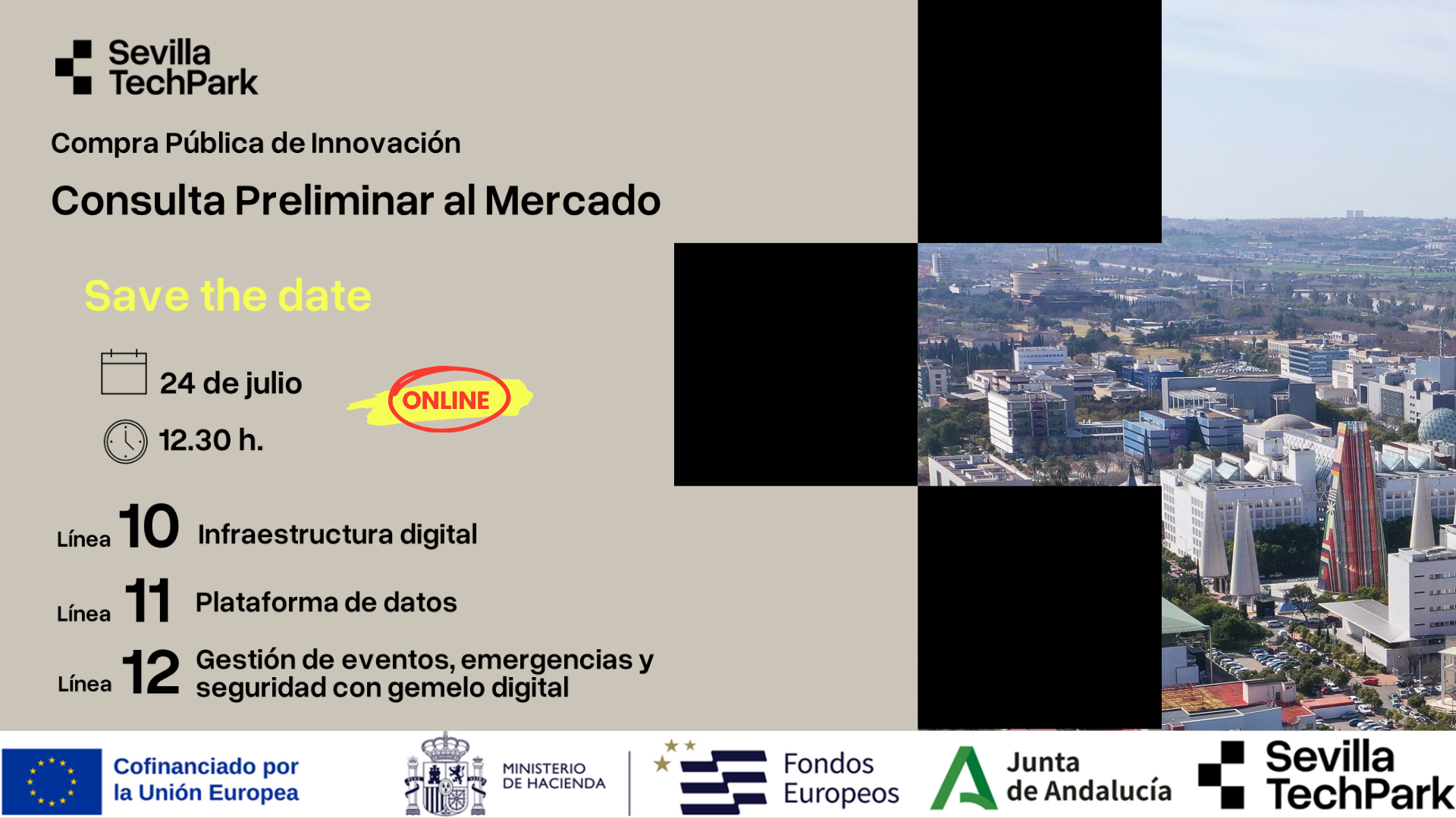 Webinar de Lanzamiento de Consulta Preliminar al Mercado de las líneas 10, 11 y 12 del proyecto de CPI eCitySevilla